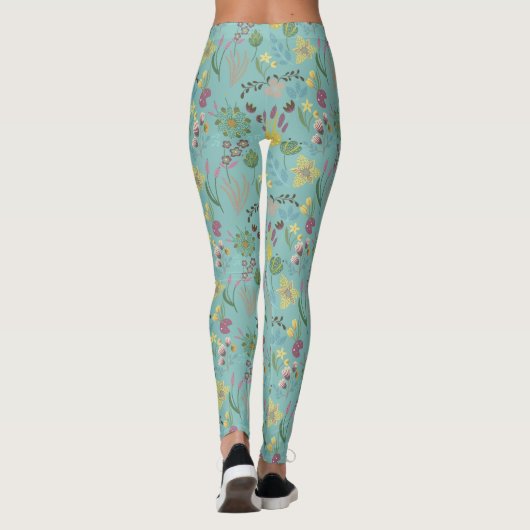 Summer Uneven Pattern Leggings (Achterkant)