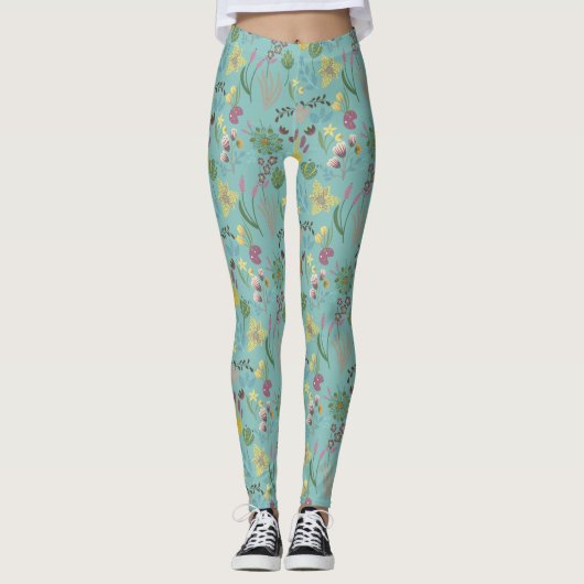 Summer Uneven Pattern Leggings (Voorkant)