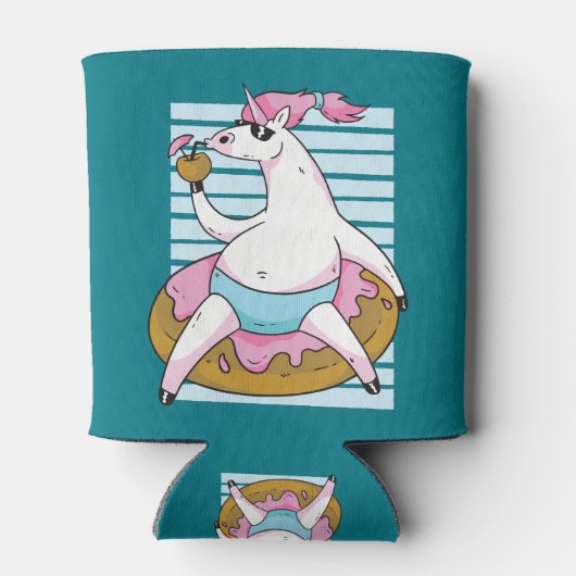 Summer Unicorn Blikjeskoeler (Achterkant)