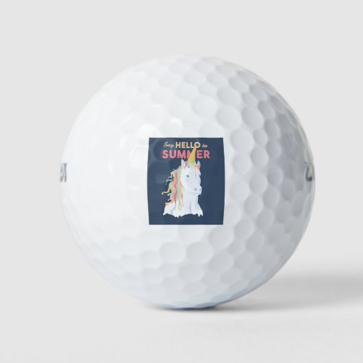Summer Unicorn Golfballen (Voorkant)