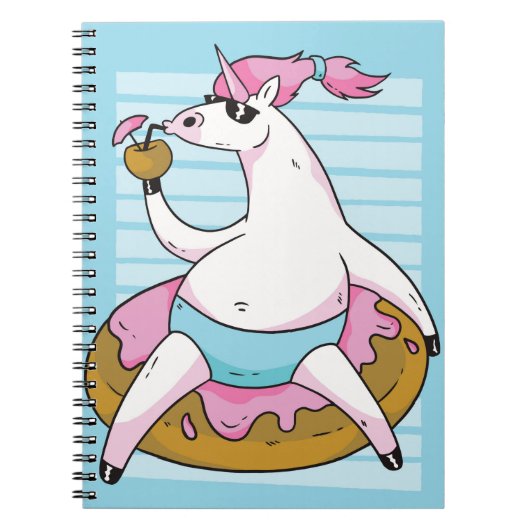 Summer Unicorn Notitieboek (Voorkant)