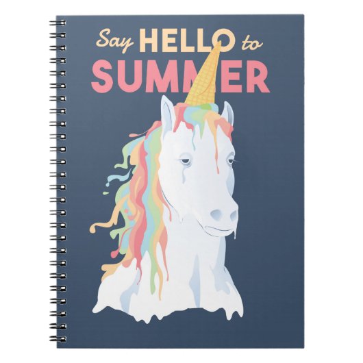 Summer Unicorn Notitieboek (Voorkant)