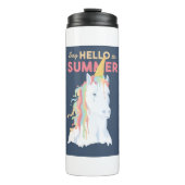Summer Unicorn Thermosbeker (Voorkant)