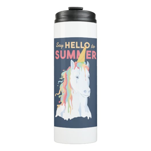 Summer Unicorn Thermosbeker (Voorkant)