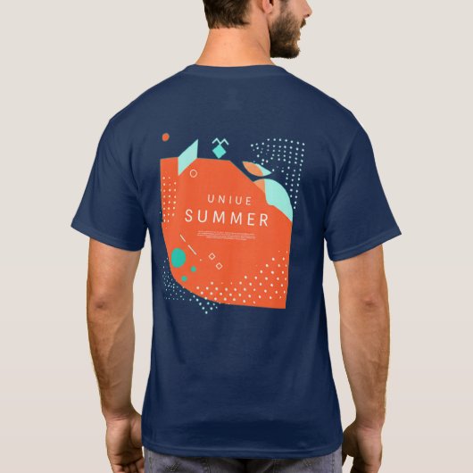 Summer Unity: Vibrant Union Design T-shirt (Achterkant)