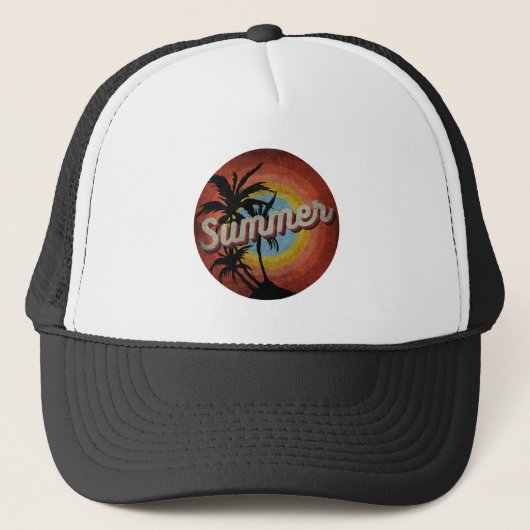 SUMMER  VACATIETRUCKER HAT TRUCKER PET (Voorkant)