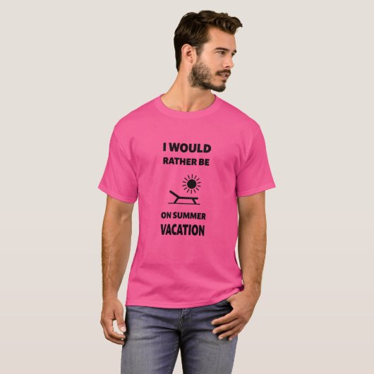Summer Vacation – Back to School Edition T-shirt (Voorkant volledig)