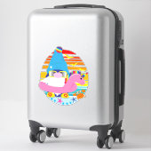 Summer Vacation Beach Gnome Sticker (Koffer)