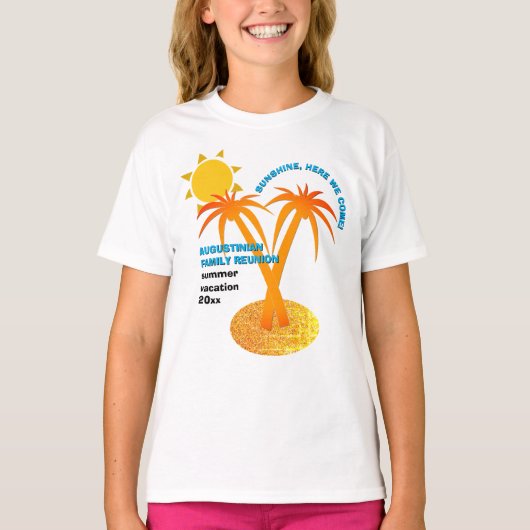 Summer Vacation Family Reunion Kinder T-shirt (Voorkant)