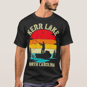 Summer Vacation Fishing Vintage North olina Kerr L T-shirt
