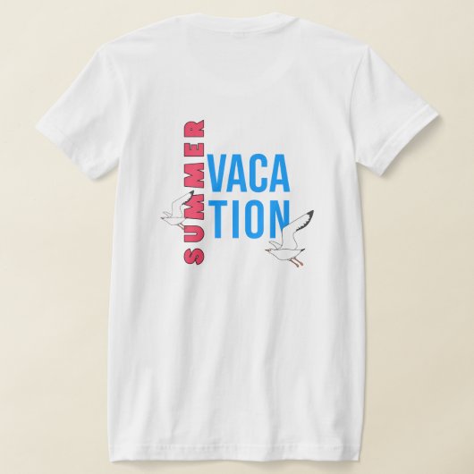 Summer Vacation for Female T-shirt (Laag Achter)