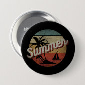 SUMMER VACATION GIFT RONDE BUTTON 7,6 CM (Voorkant /achterkant)