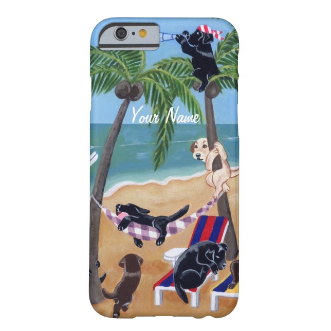 Summer Vacation Labradors Painting Case-Mate iPhone Case (Achterkant)