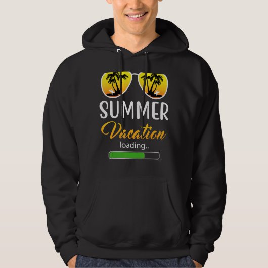 Summer Vacation Loading Teacher Hoodie (Voorkant)
