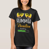 Summer Vacation Loading Teacher T-shirt (Voorkant)