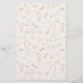 Summer Vacation Pattern Briefpapier (Voorkant)