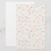 Summer Vacation Pattern Briefpapier (Voorkant / Achterkant)