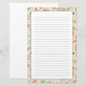 Summer Vacation Pattern Briefpapier (Voorkant / Achterkant)