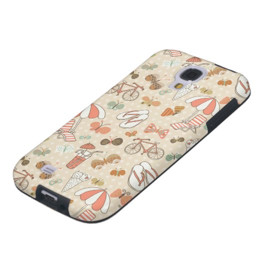 Summer Vacation Pattern Case-Mate Samsung Galaxy Hoesje (Onderkant)