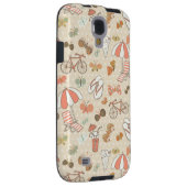 Summer Vacation Pattern Case-Mate Samsung Galaxy Hoesje (Back/Rechts)
