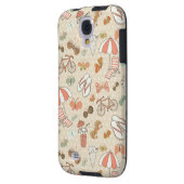 Summer Vacation Pattern Case-Mate Samsung Galaxy Hoesje (Achterkant Links)