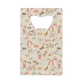 Summer Vacation Pattern Creditkaart Flessenopener (Voorkant)