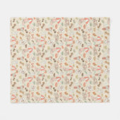 Summer Vacation Pattern Fleece Deken (Voorkant (Horizontaal))