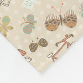 Summer Vacation Pattern Fleece Deken (Hoek)