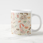 Summer Vacation Pattern Grote Koffiekop (Rechts)