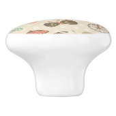 Summer Vacation Pattern Keramische Knop (Zijkant)