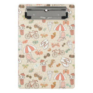 Summer Vacation Pattern Mini Klembord