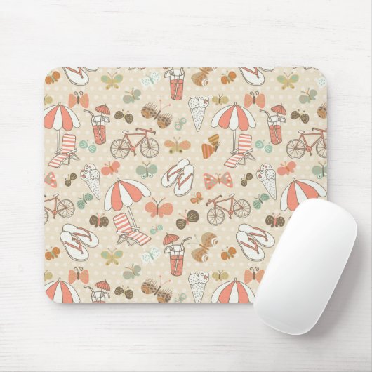 Summer Vacation Pattern Muismat (Met muis)