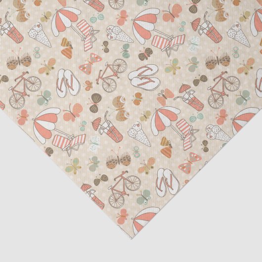 Summer Vacation Pattern Tissuepapier (Detail)