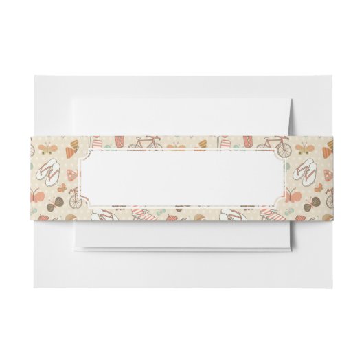 Summer Vacation Pattern Uitnodigingen Wikkel (Voorkant Voorbeeld)