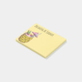 Summer Vacation Pineapple Drink Post-it® Notes (Schuin)