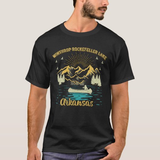 Summer Vacation Retro Arkansas Winthrop Rockefelle T-shirt (Voorkant)