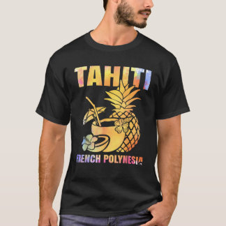 Summer Vacation Retro French Polynesia Tahiti Beac T-shirt