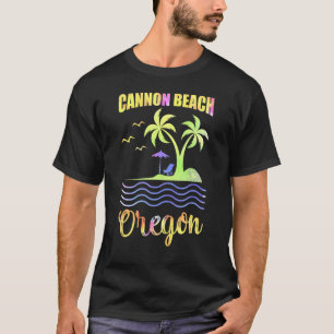 Summer Vacation Retro Sunset Oregon Cannon T-shirt