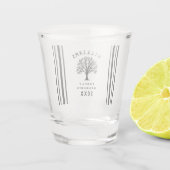 Summer Vacation Road Trip Family Reunion Cool Tree Shot Glas (Achterkant)