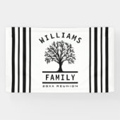 Summer Vacation Road Trip Family Reunion Tree Spandoek (Horizontaal)