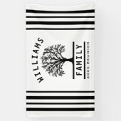 Summer Vacation Road Trip Family Reunion Tree Spandoek (Verticaal)