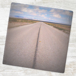 Summer Vacation Road Trip Foto Stenen Onderzetter