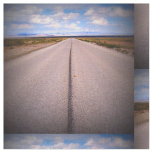 Summer Vacation Road Trip Square Foto Stof