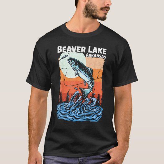 Summer Vacation Sunset Arkansas Beaver Lake T-shirt (Voorkant)