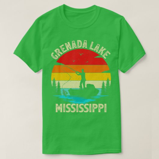 Summer Vacation Vist  Mississippi Grenad T-shirt (Design voorkant)
