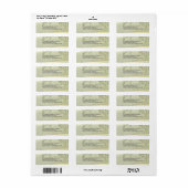 Summer Valley Address Label (Full Sheet)