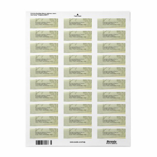 Summer Valley Address Label (Full Sheet)