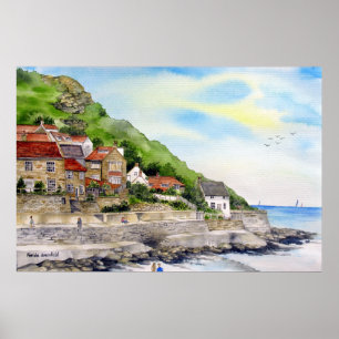 Summer van Farida Greenfield in Runswick Bay Poster