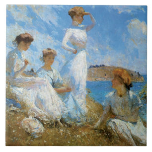 Summer, van Frank W. Benson Tegeltje