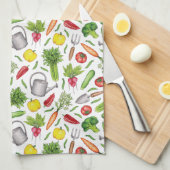 Summer Vegetable Garden Theedoek (Quarter Fold)
